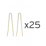 25 Ganchos invisíveis bronze 55mm