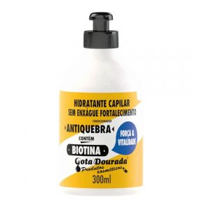 Gota Dourada Creme P/ Pentear Fortalecimento Biotina 300ml