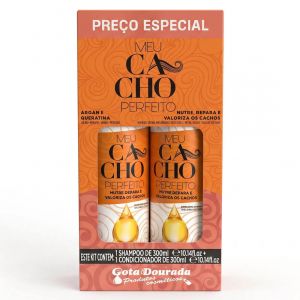 Gota Dourada Kit Sh+Cd Meu Cacho Perfeito 2em1 Argan E Queratina 300ml