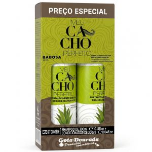 Gota Dourada Kit Sh+Cd Meu Cacho Perfeito Óleo Babosa 300ml