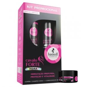 Haskell Pack Cavalo Forte Hidra Shampoo 500ml, Condicionador 300ml e Máscara 50g