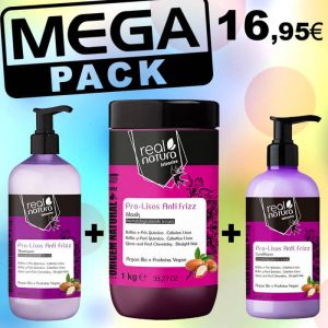 Mega Pack Real Natura Pro-Lisos Anti Frizz